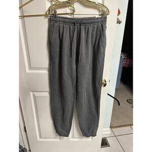 Abercrombie Sweatpants Small Long Gray Relaxed Fit Cinched Sweatpants 32x30